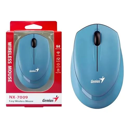 MOUSE INALAMBRICO GENIUS NX-7009 USB BLUE-GREY