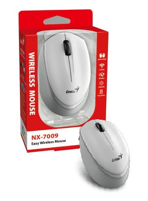 MOUSE INALAMBRICO GENIUS NX-7009 USB WHITE-GREY