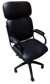 SILLON EJECUTIVO LINEA MA RESP. ALTO ECO CUERO NEGRO