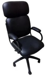 [MA657] SILLON EJECUTIVO LINEA MA RESP. ALTO ECO CUERO NEGRO